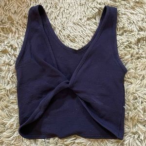 black thick strap tank top- can be reversible!